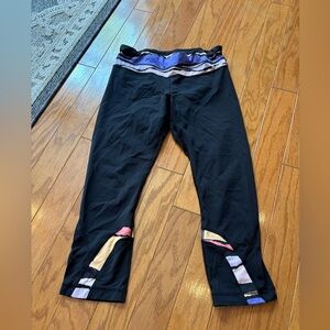 lululemon colorful block leggings womens size 8